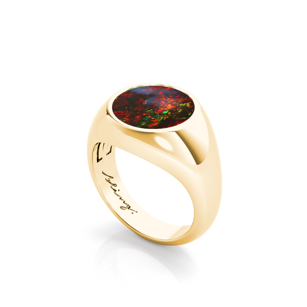 Nebula  - Black Opal Ring